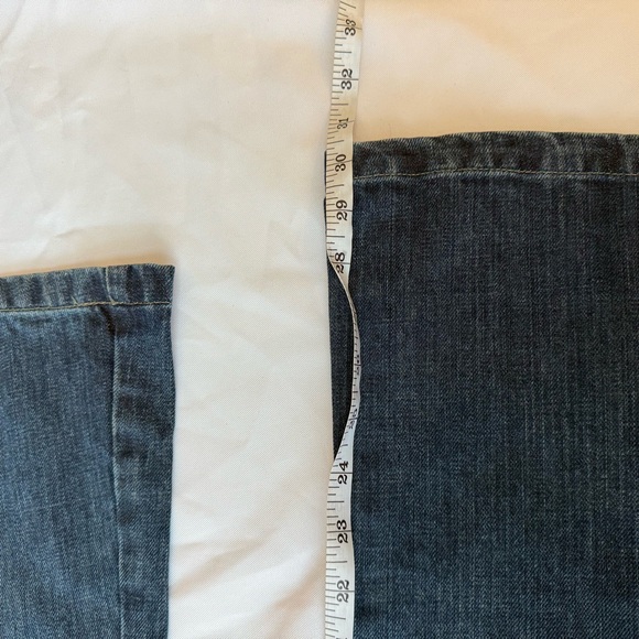 Dark Blue Flared Jeans - Picture 6 of 11